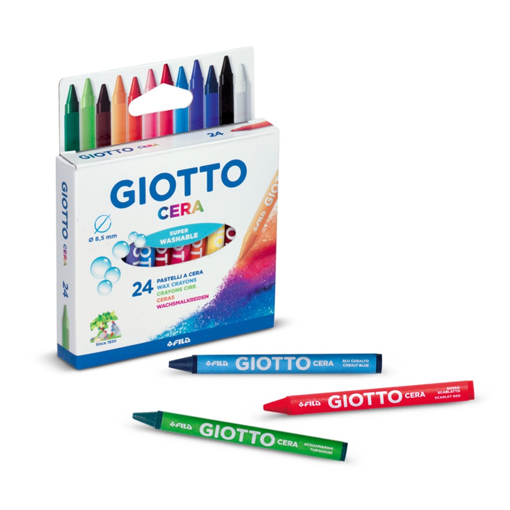 Pastelli di Cera Giotto 12 pezzi